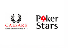 Caesars Entertainment and Pokerstars Logos