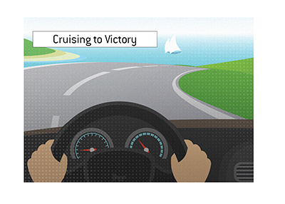 Cruising to Victory - Illustration.