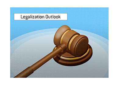 The legalization outlook for online poker in the United States.