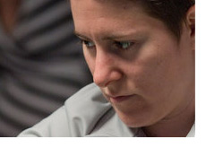 -- Vanessa Selbst in a deep thinking pose